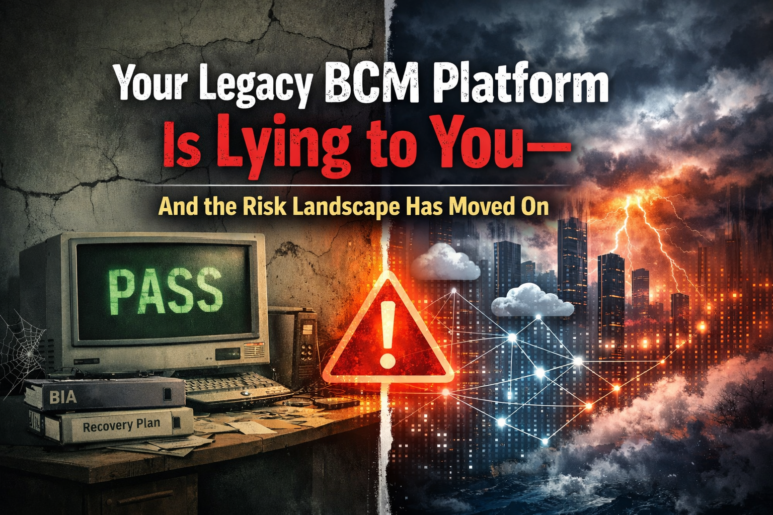 Your Legacy BCM Platform Is Lying to You — And the Risk Landscape Has Moved On